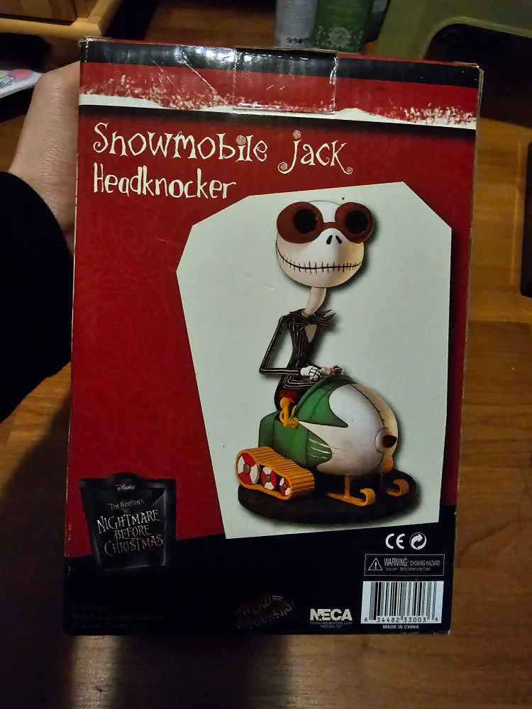 BRAND NEW Nightmare Before Christmas Snowmobile Jack Headknocker image indicator(3)