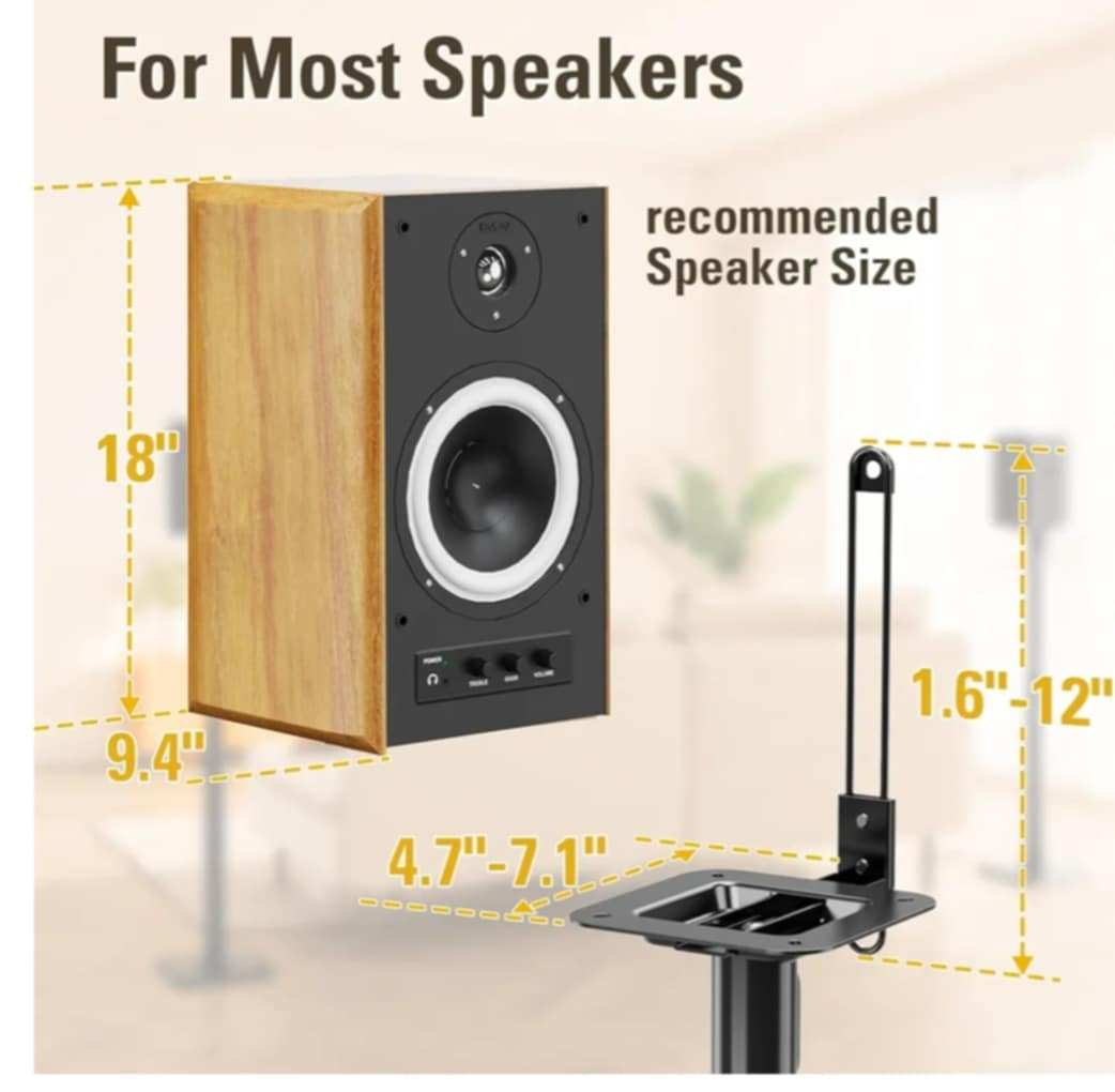Mounting Dream MD5402-1 Speaker Stands - Pair - photo 3
