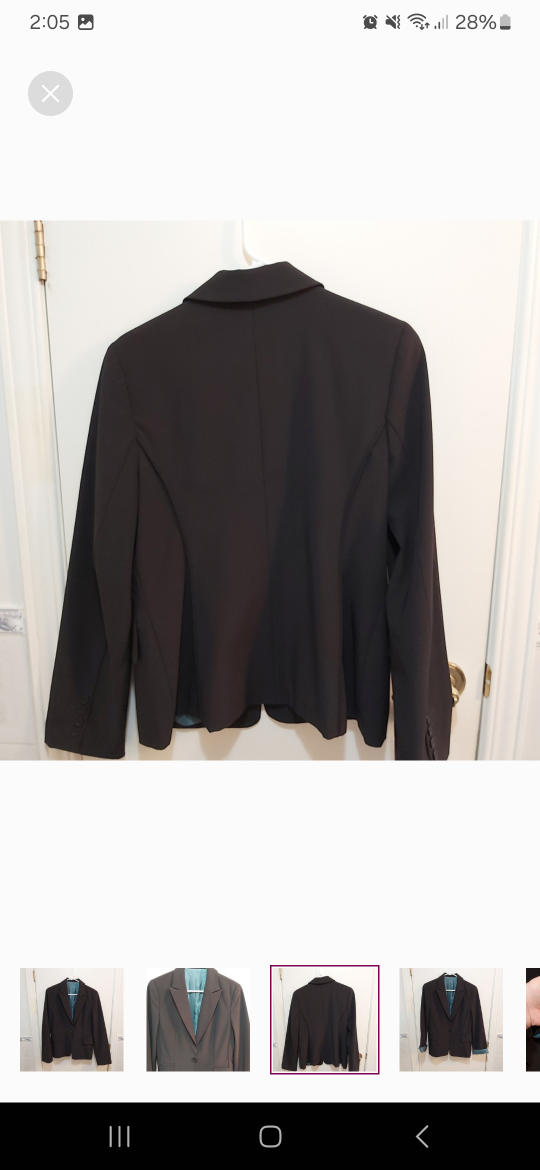Vintage Black Blazer, Size 10 - photo 3