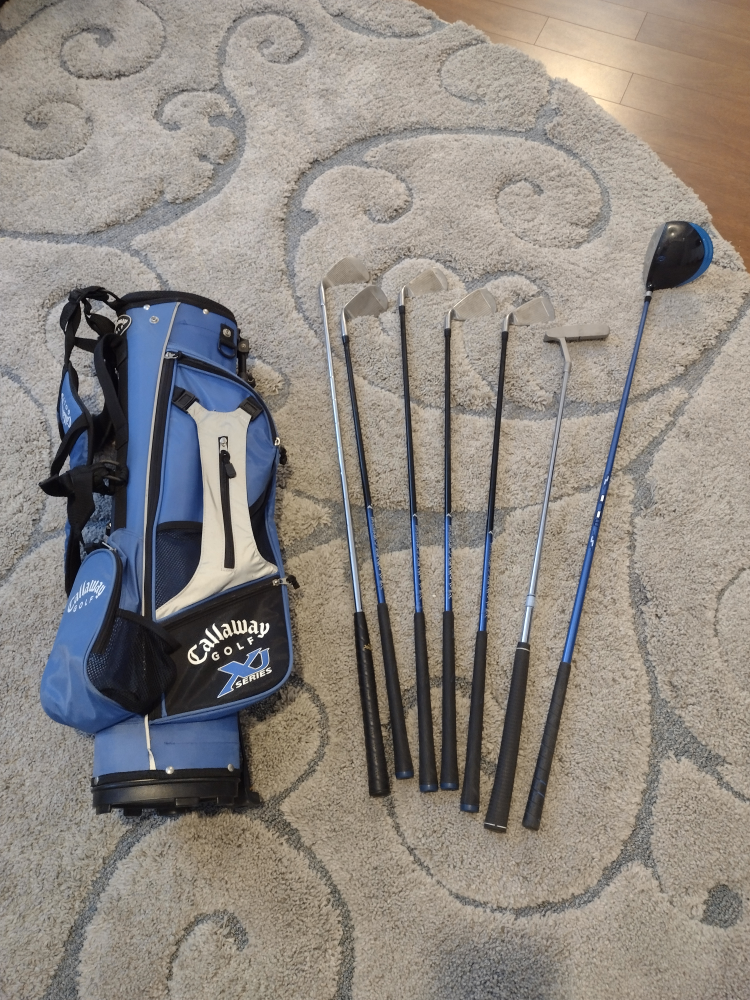 Junior Callaway golf clubs and bag