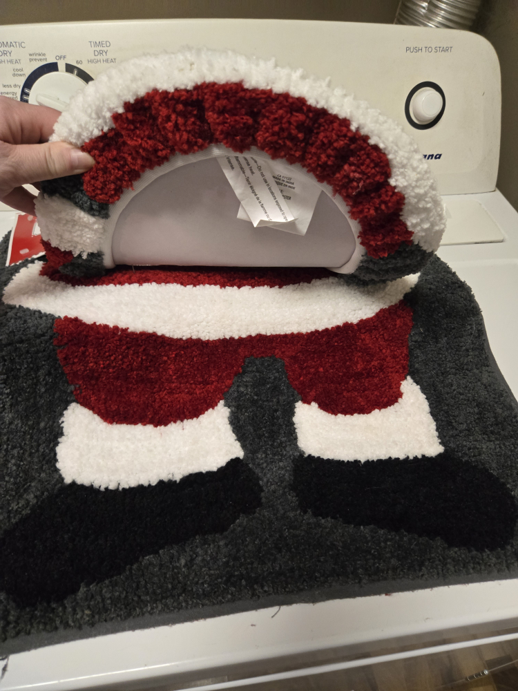 Holiday Time Santa Bath Mat Set - photo 3