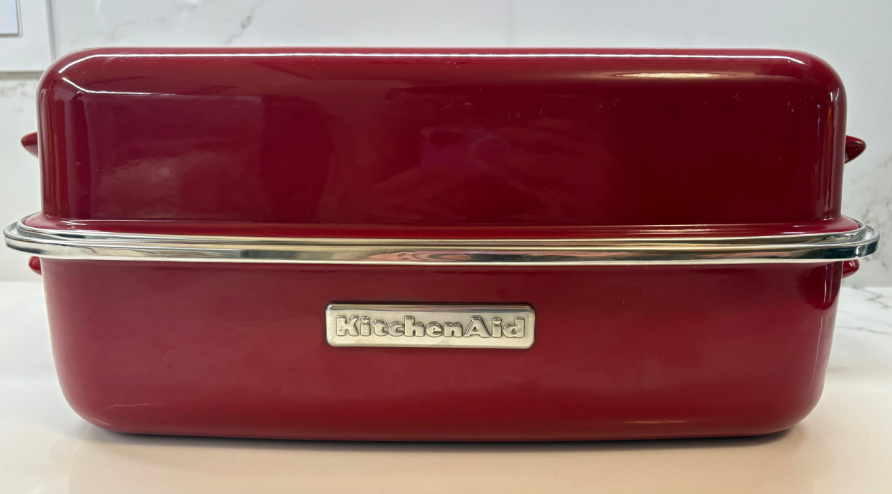 KitchenAid Red Enamel Roasting Pan. Red RARE