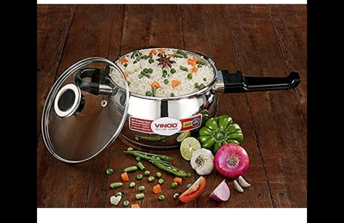 Cooker 1.5 liters Stainless steel handi cooker - VINOD Brand NEW - photo 2