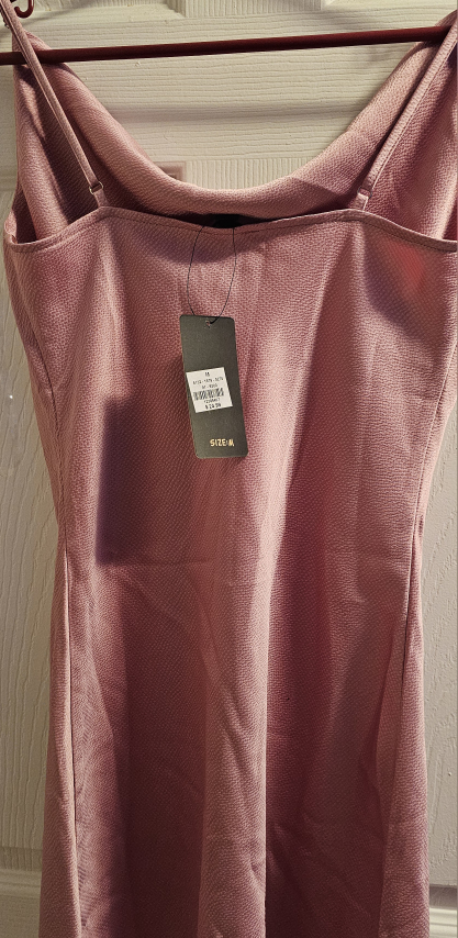 Dusty Rose Mini Slip Dress - Size M