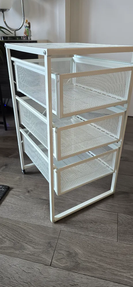 IKEA LENNART White Metal Drawer Unit thumbnail