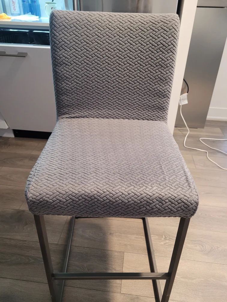 Grey Fabric Counter Stool image indicator(2)