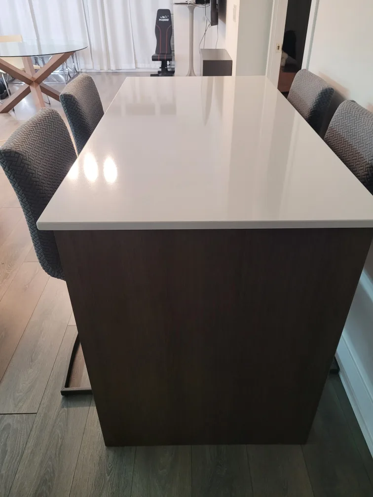 Grey Fabric Counter Stool image indicator(6)