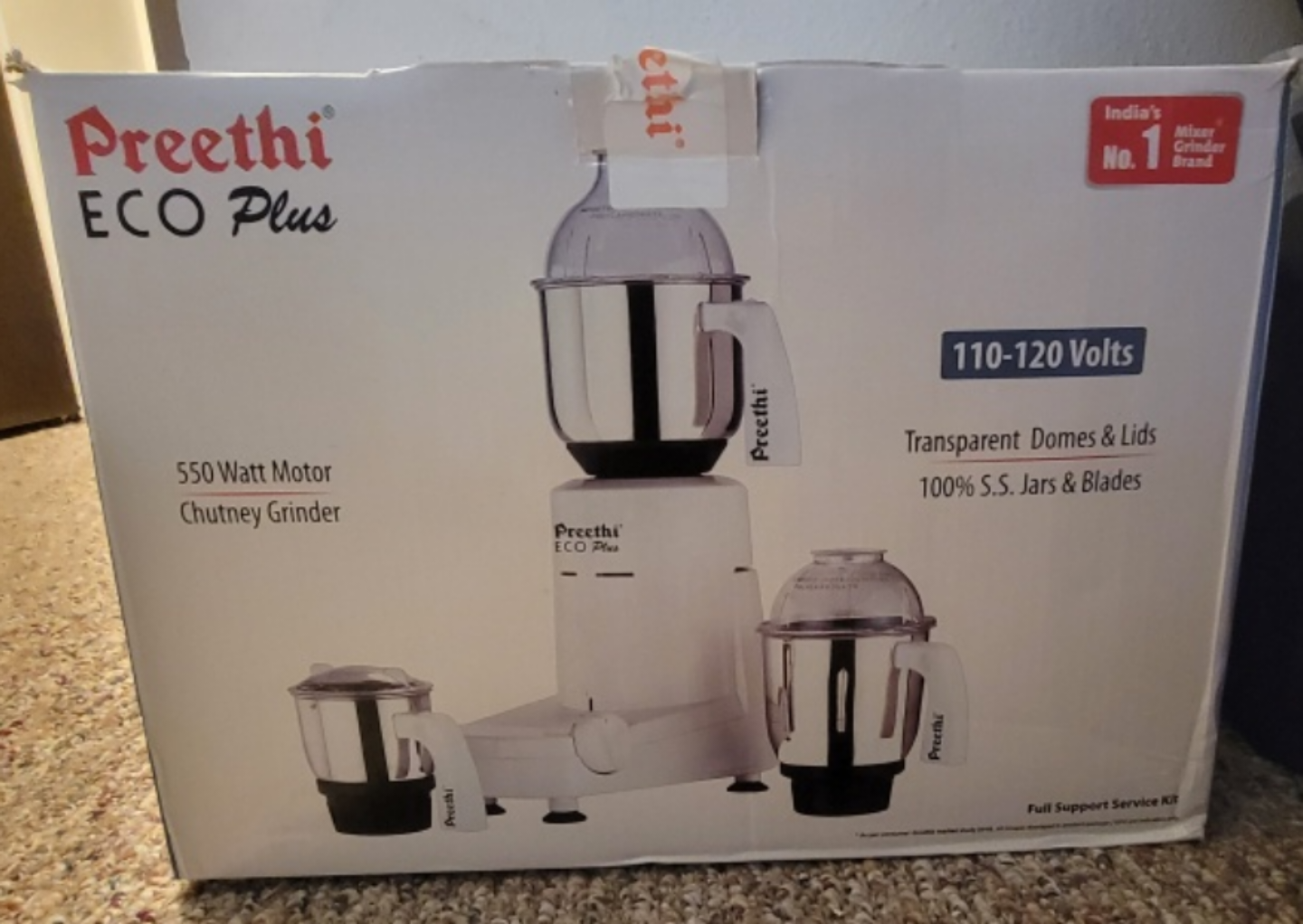 Preethi ECO Plus 550-Watt Chutney Grinder