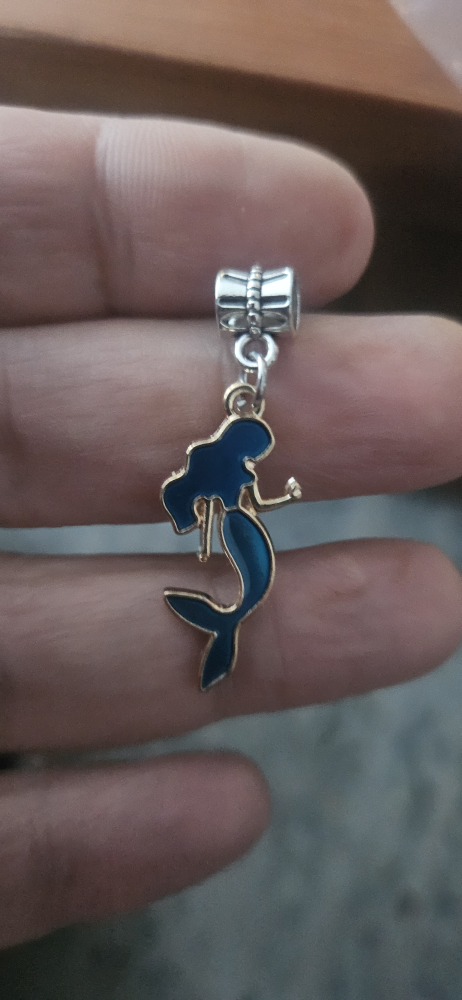 Cute Mermaid Charm Pendant for Bracelet or Necklace - photo 2