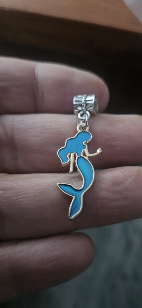 Cute Mermaid Charm Pendant for Bracelet or Necklace - photo 4