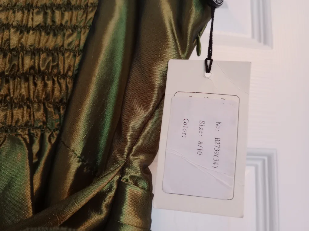 Olive Green Cherlone Size 8/10 Special Occasion Dress image indicator(3)