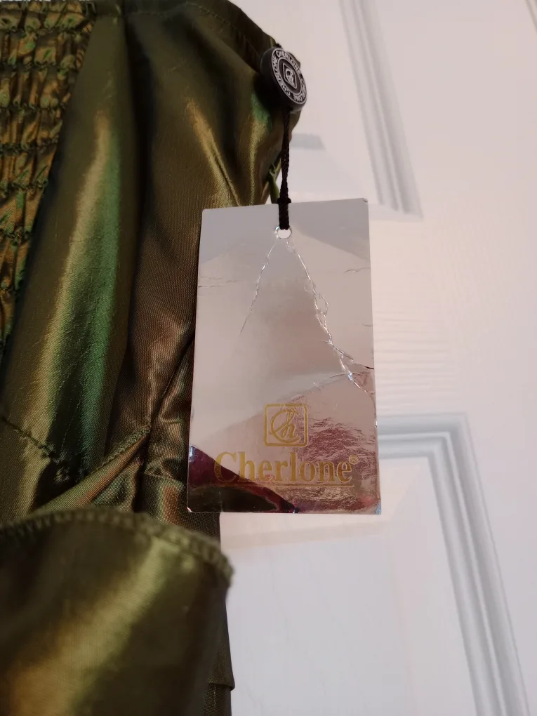 Olive Green Cherlone Size 8/10 Special Occasion Dress image indicator(4)