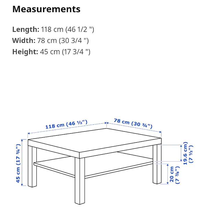 IKEA LACK Coffee Table - Black-Brown - photo 3