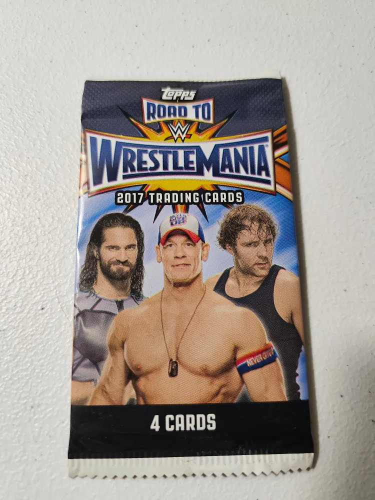 WWE Wrestlemania 2017 Trading Cards - 12 Packs of 4 Cards image indicator(2)