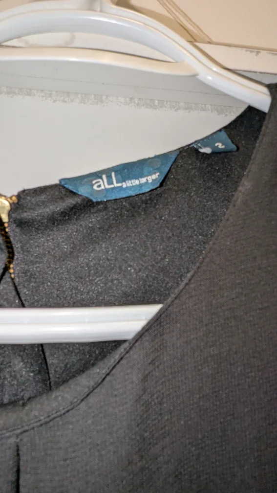 Black 3/4 Sleeve Mini Dress 🏈 image indicator(3)