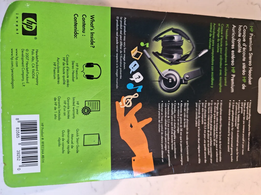 HP Premium Stereo Headset - New in Box image indicator(2)