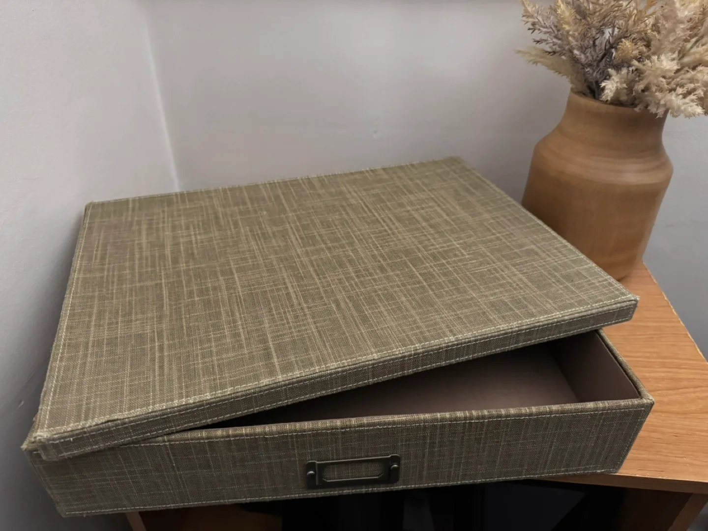 Large Beige Fabric Storage Box image indicator(2)