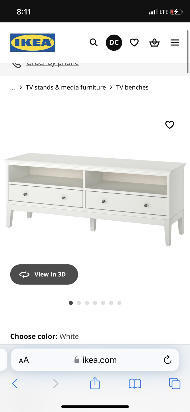 IKEA Hemnes TV bench - White - photo 2