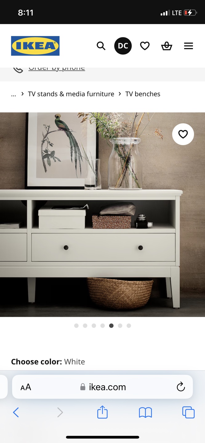 IKEA Hemnes TV bench - White - photo 4