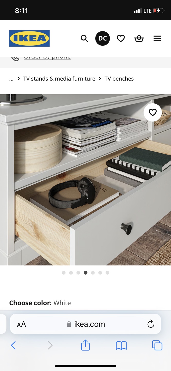 IKEA Hemnes TV bench - White - photo 3