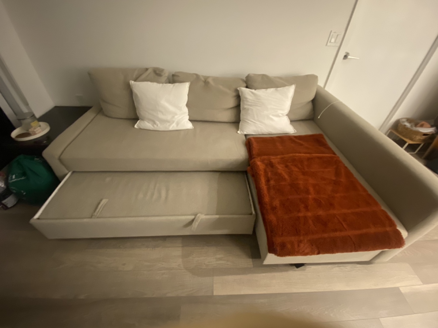 IKEA FRIHETEN Corner Sleeper Sofa - Beige - photo 4