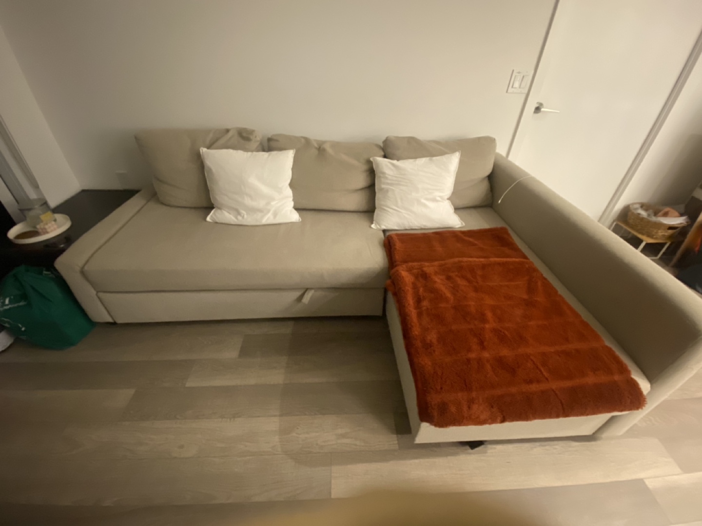 IKEA FRIHETEN Corner Sleeper Sofa - Beige - photo 3