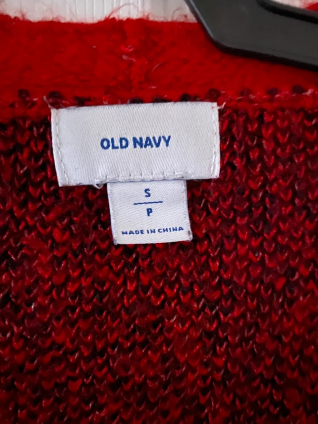 Red and Black Plaid Cardigan Sweater Size Small image indicator(2)