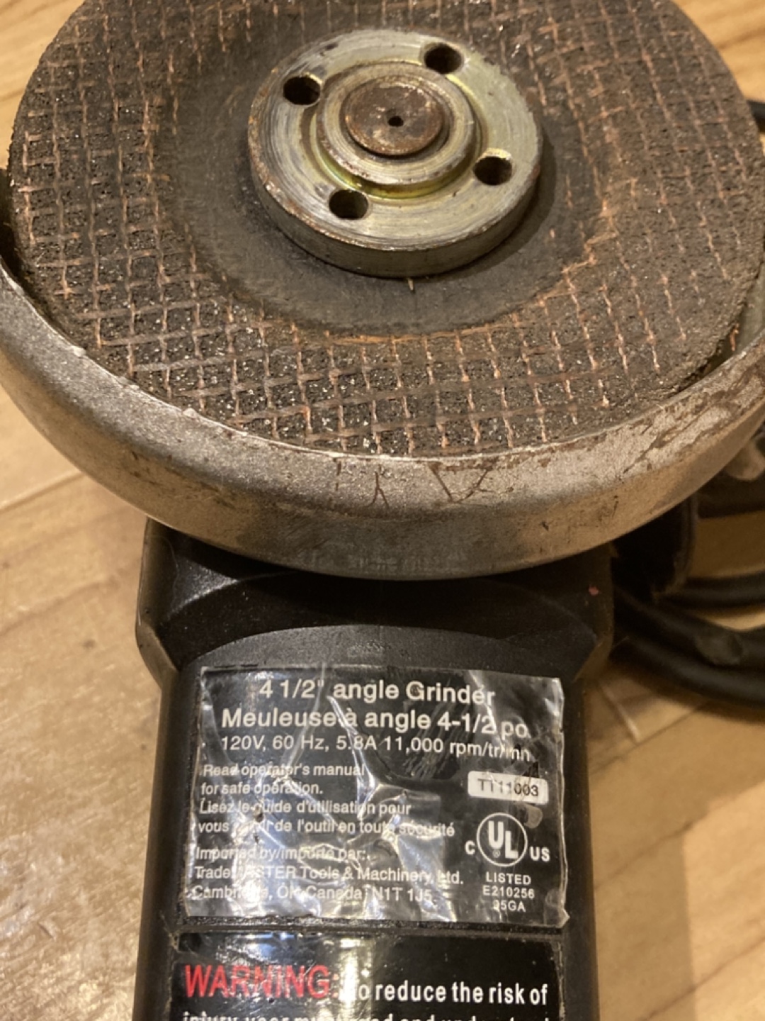 4-1/2" Angle Grinder -  Used - photo 3
