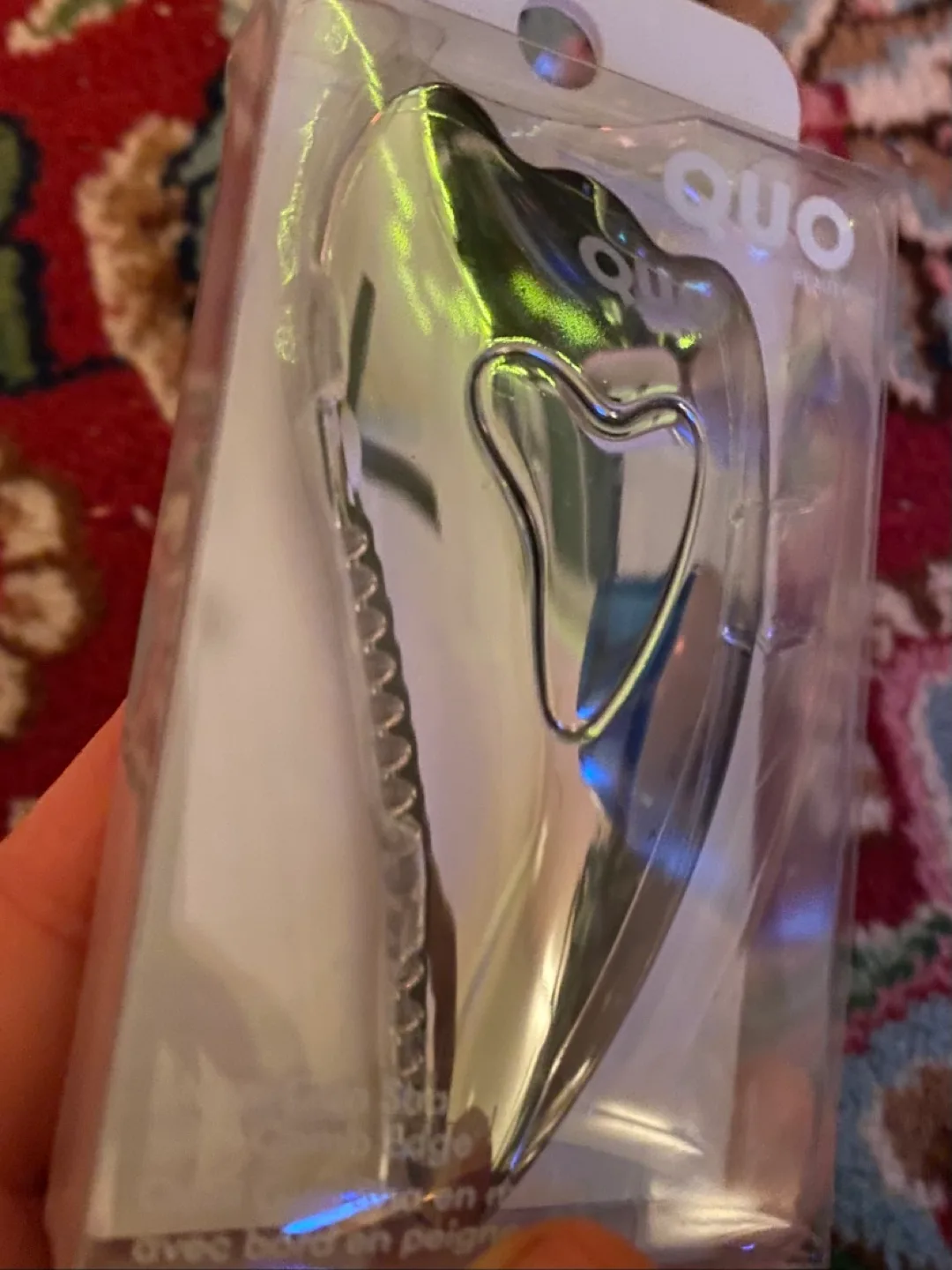 Stainless Steel Gua Sha with Comb Edge NIB image indicator(3)