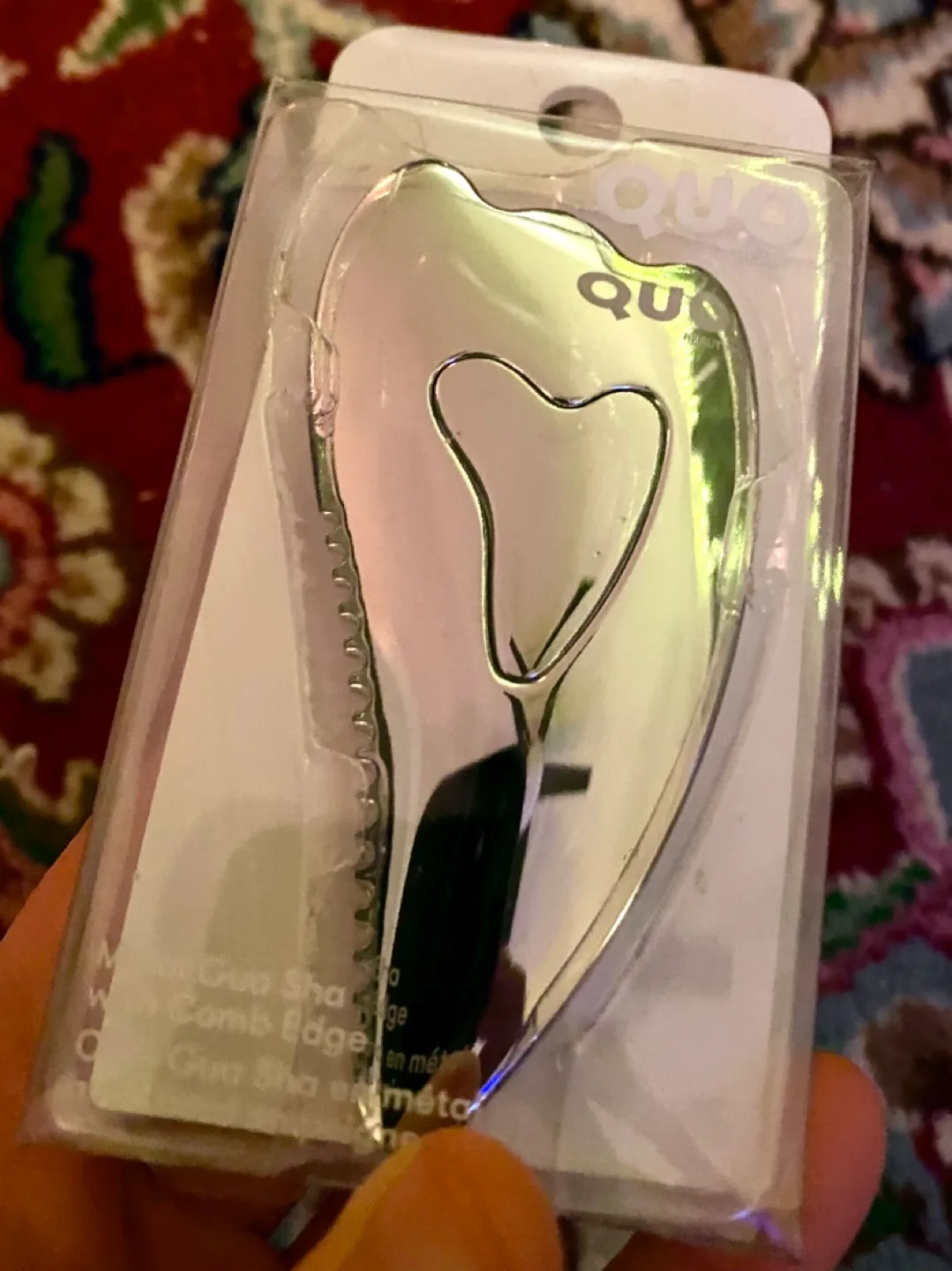 Stainless Steel Gua Sha with Comb Edge NIB image indicator(2)