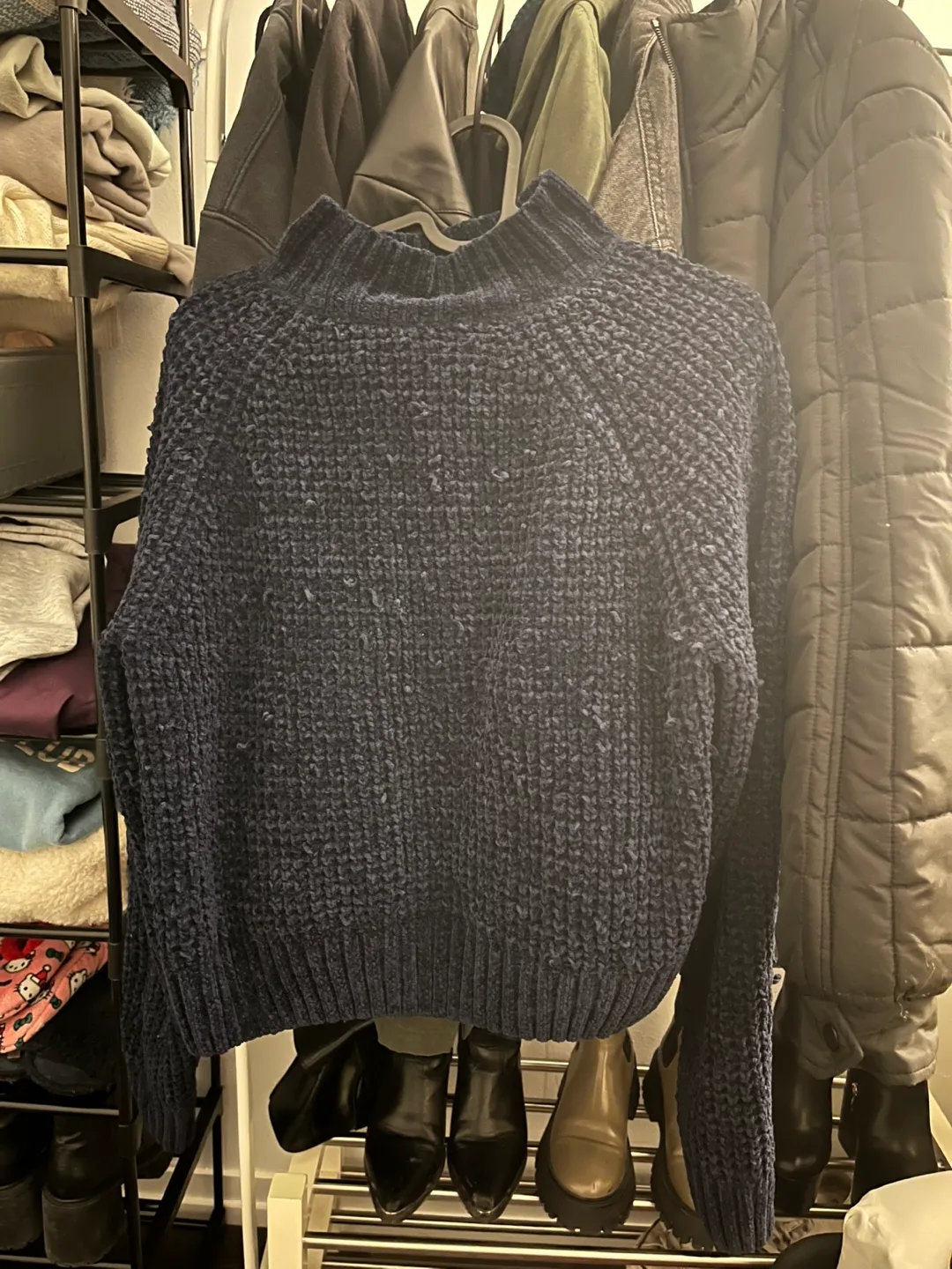 H&M Divided Mock Neck Knit Sweater - Size Medium image indicator(2)