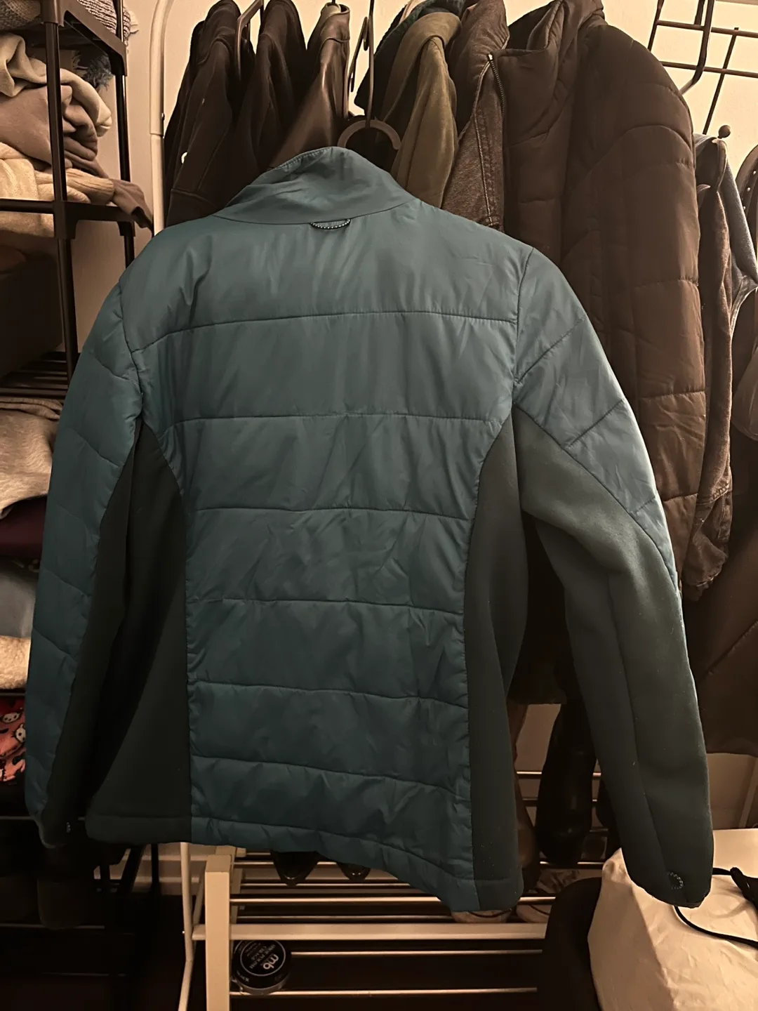 Women's Champion teal quilted jacket, size M image indicator(3)