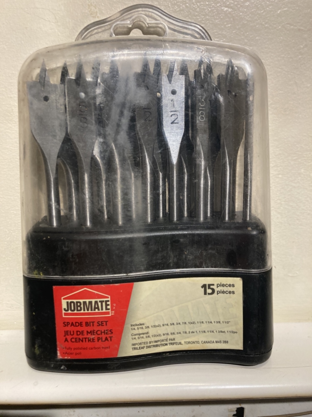 Jobmate 15-Piece Spade Bit Set