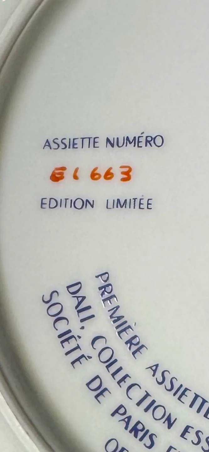 Limited Edition Louis Dali Plate - Arc de Triomphe image indicator(5)