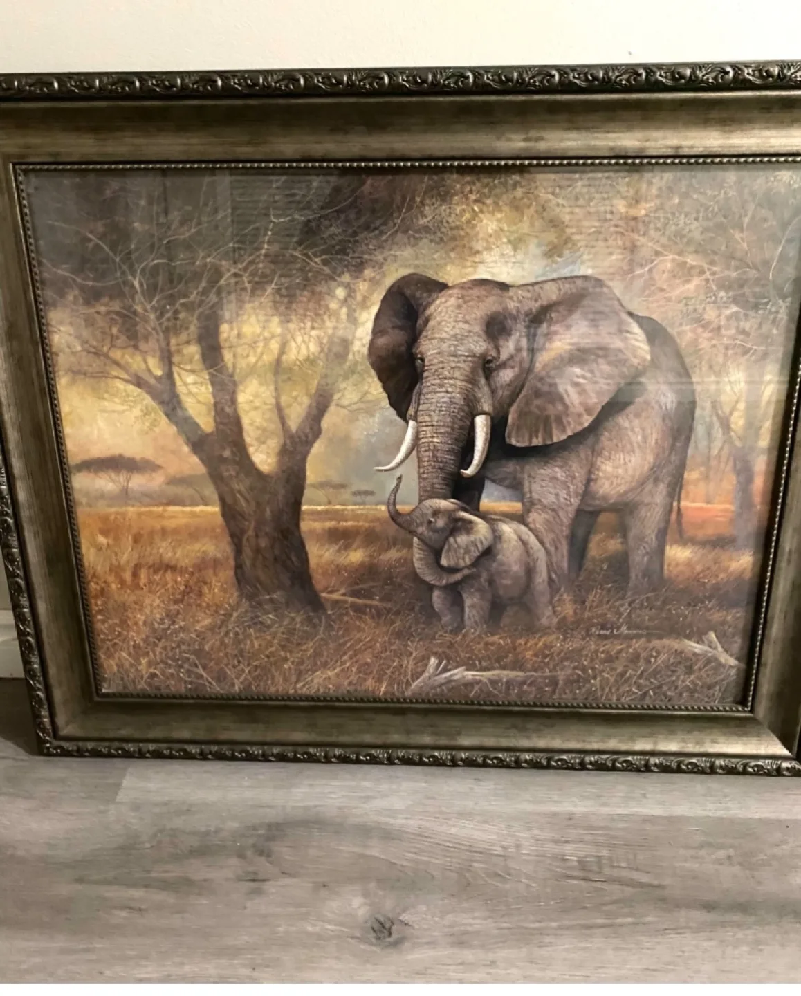 Large Framed Elephant Print image indicator(2)
