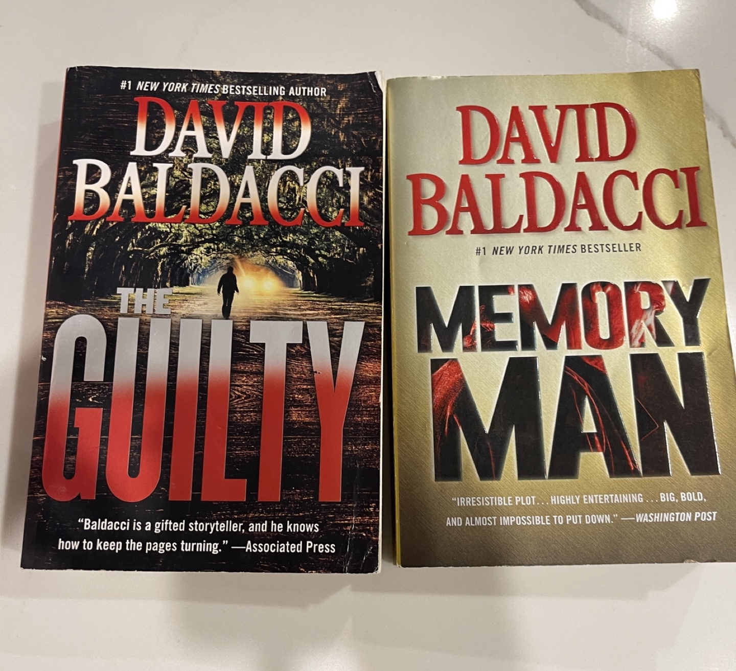 David Baldacci Novels: The Guilty & Memory Man