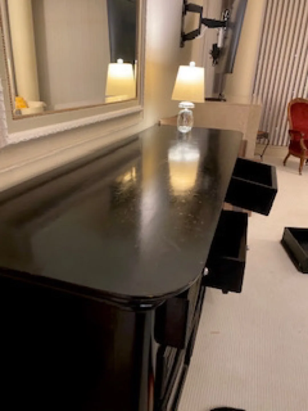 Black Wooden Buffet Cabinet image indicator(2)