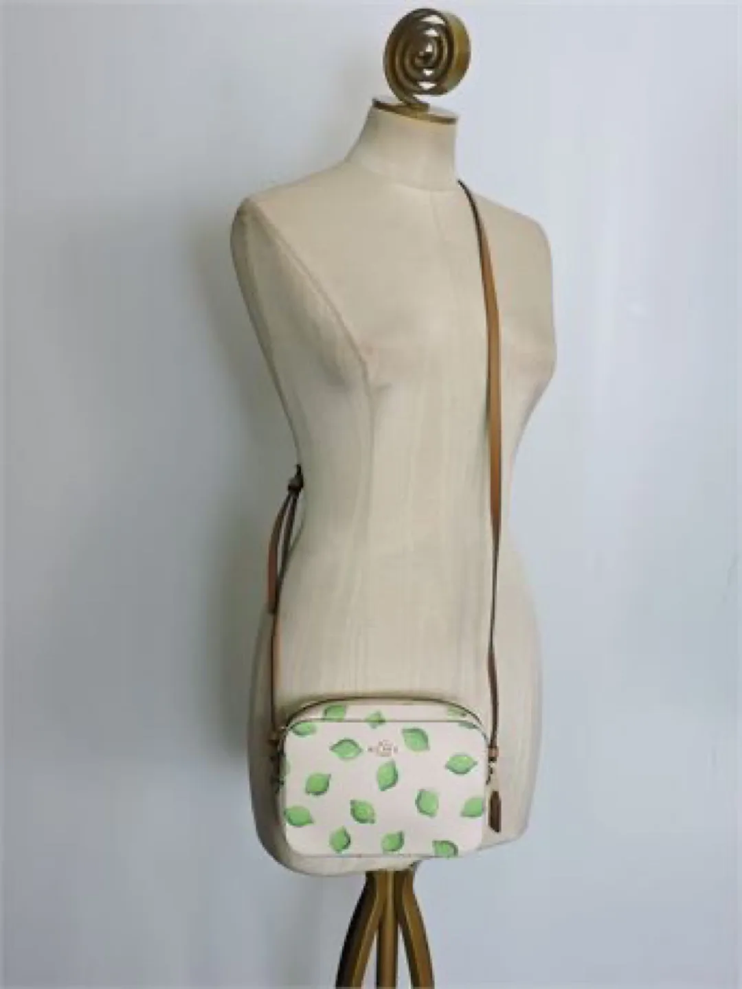 🍋‍🟩Adorable Coach Lime Print Mini Camera Crossbody Bag 🍋‍🟩 image indicator(7)