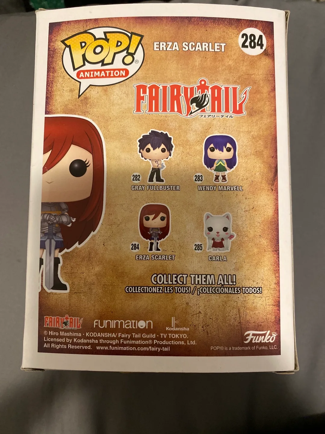 Funko Pop Figure #284 - Erza Scarlet Vinyl Figure - Boxed image indicator(3)