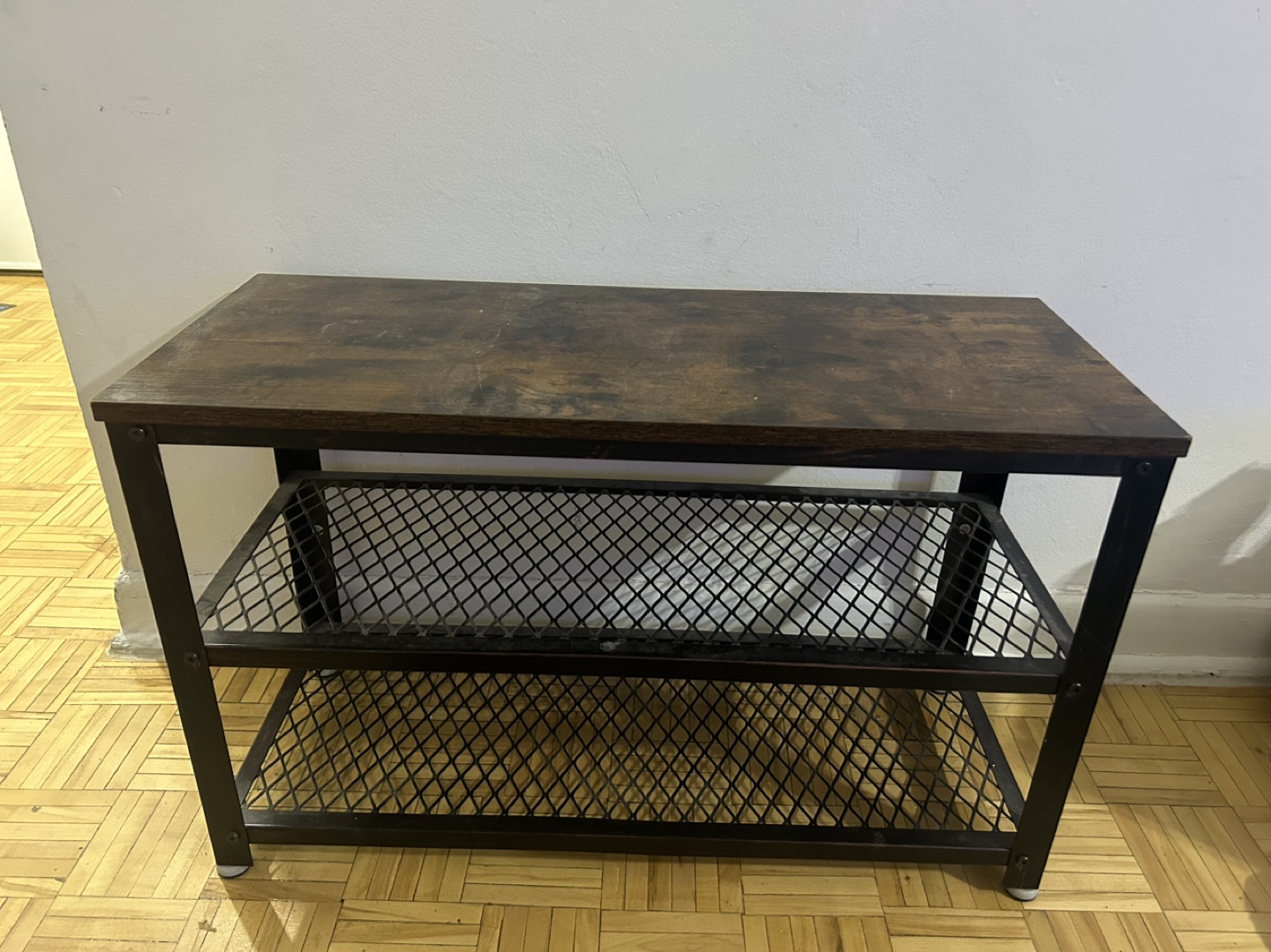 IKEA Industrial Shoe Rack with Bench