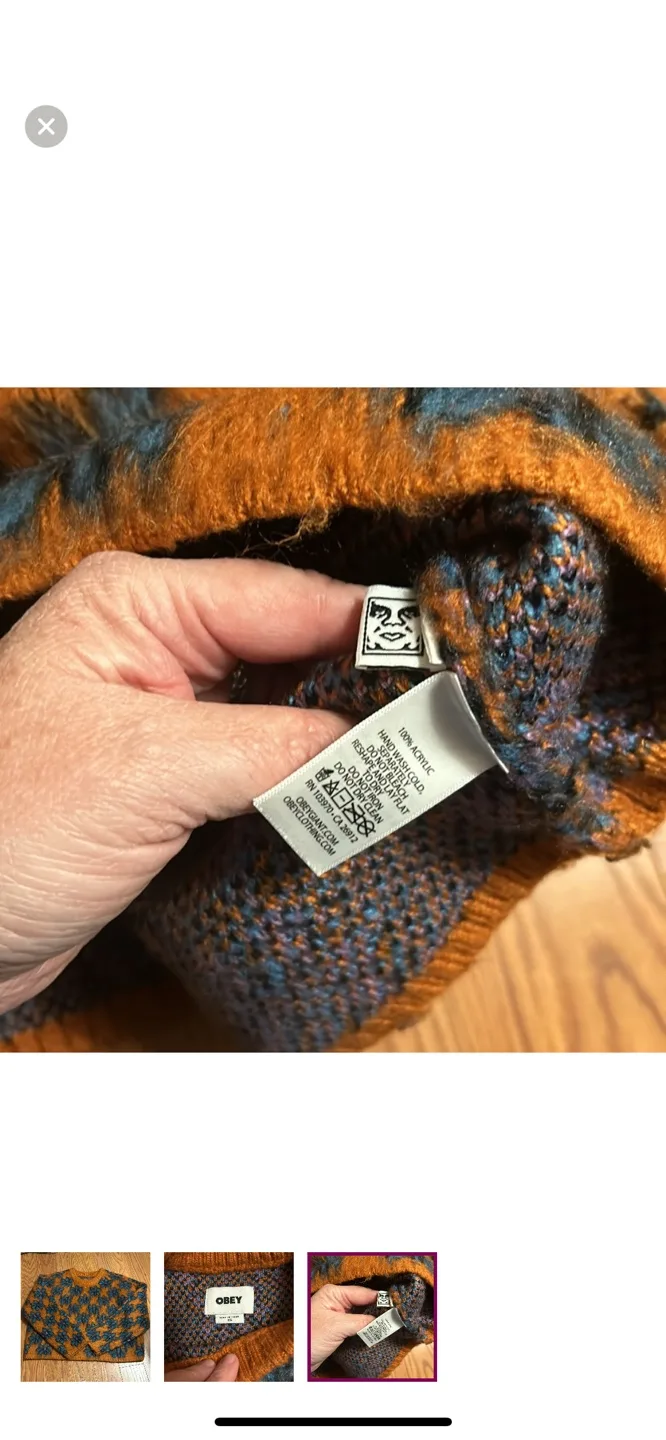 Obey X-Small Knit Sweater image indicator(3)