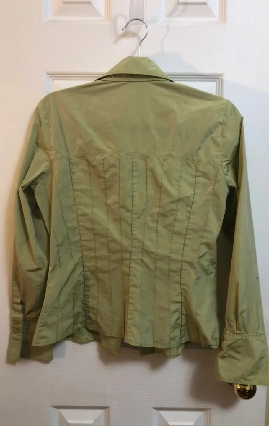 Women's Light Green botton-Down Shirt image indicator(2)