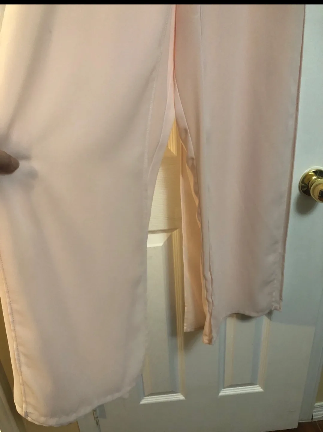 Pink pants-skirt with Side Slits image indicator(2)