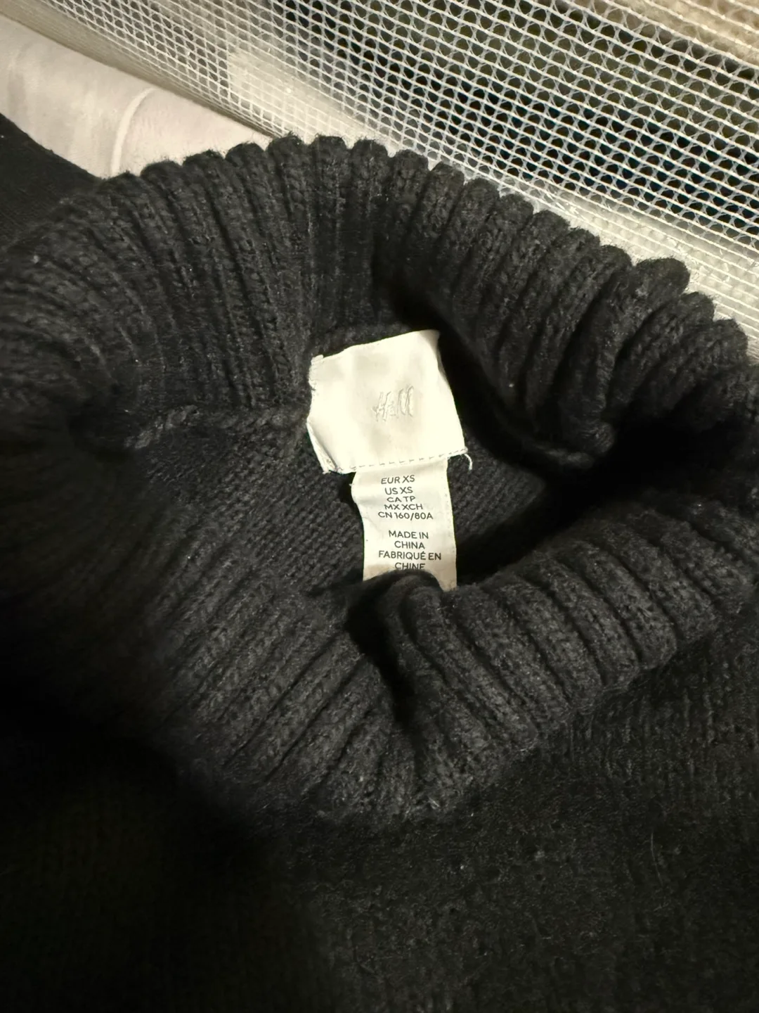 Black Cropped Mock Neck Sweater image indicator(3)