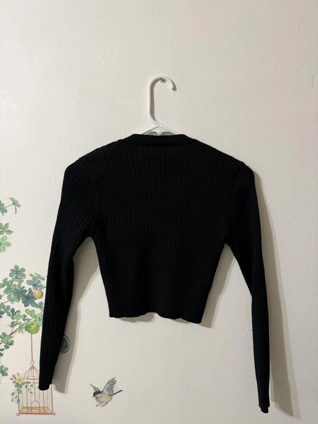 3 Styles - Black ribbed long sleeve image indicator(2)