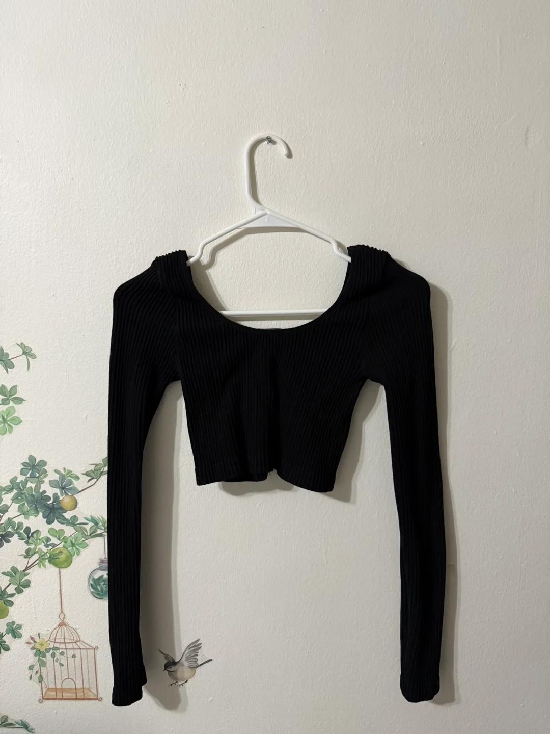 3 Styles - Black ribbed long sleeve image indicator(4)
