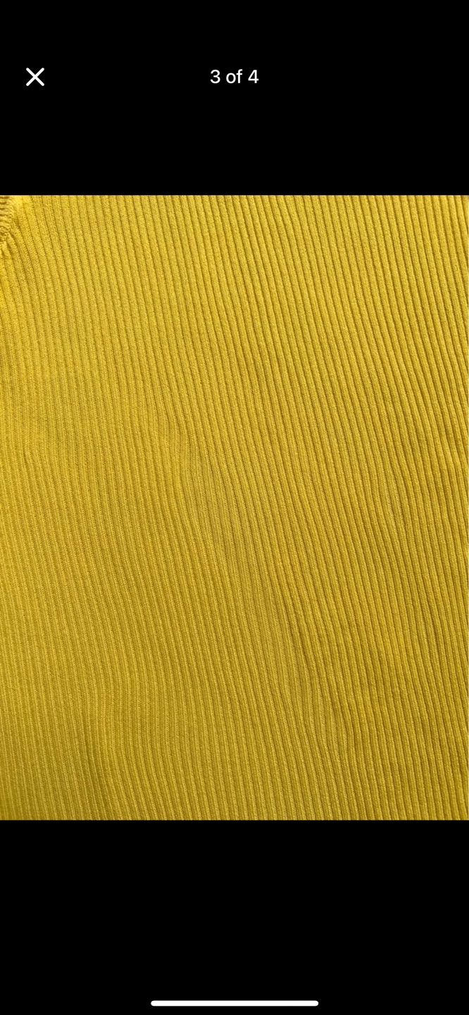 Zara Yellow Ribbed Tank Top - Size Medium - photo 3
