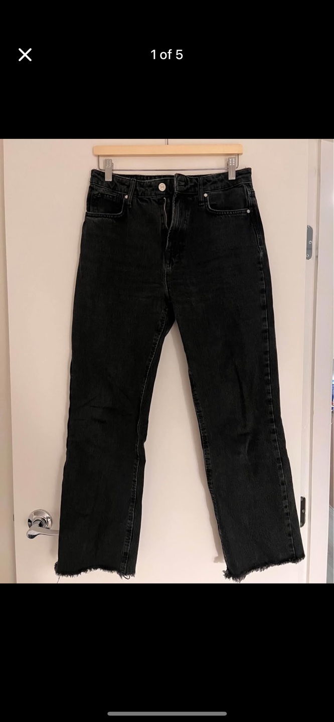 Zara Black Straight Leg Jeans Size 6