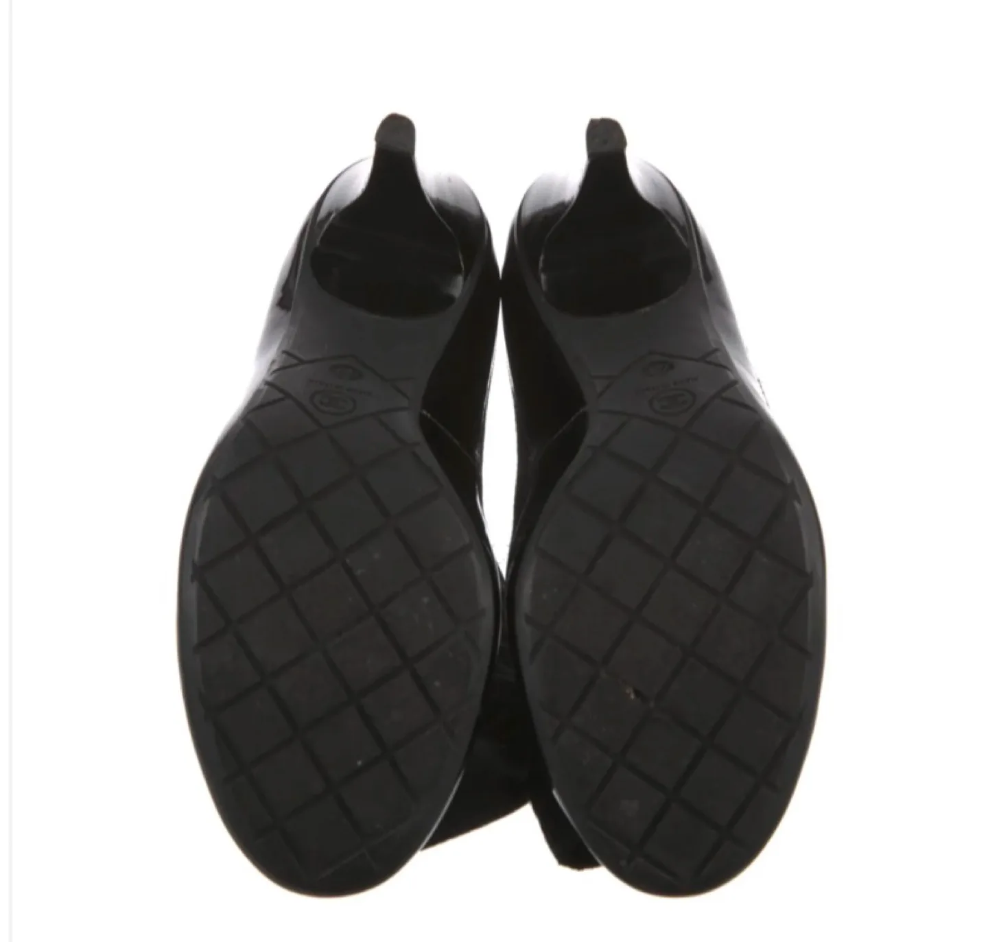 Chanel Black Knit & Patent Leather Booties image indicator(7)