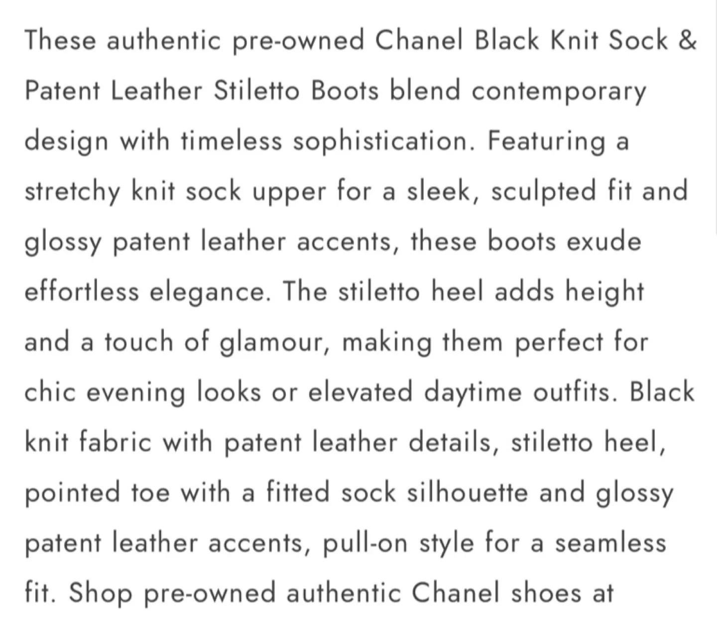 Chanel Black Knit & Patent Leather Booties image indicator(9)